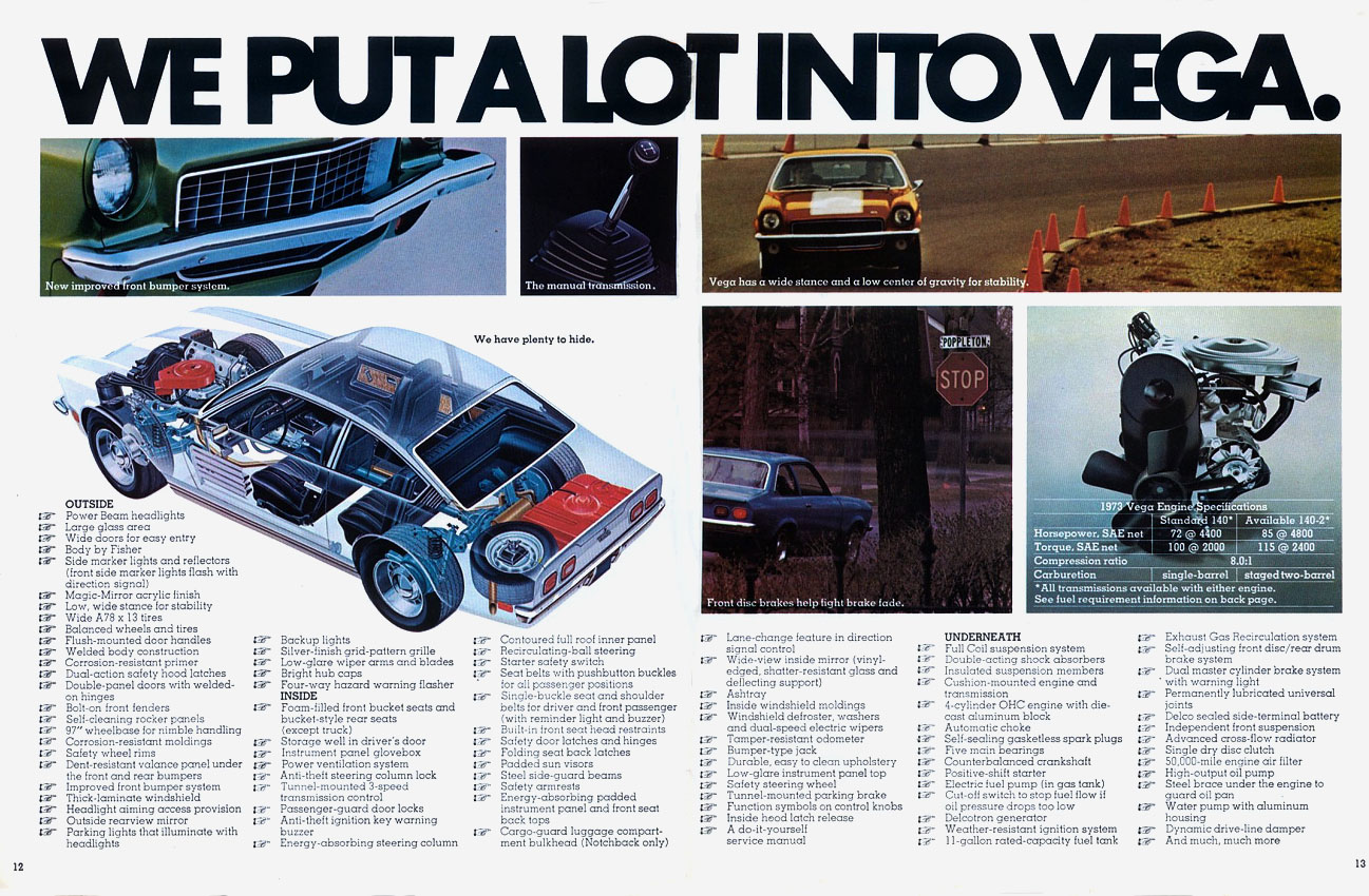1973 Chevrolet Vega Brochure Page 10